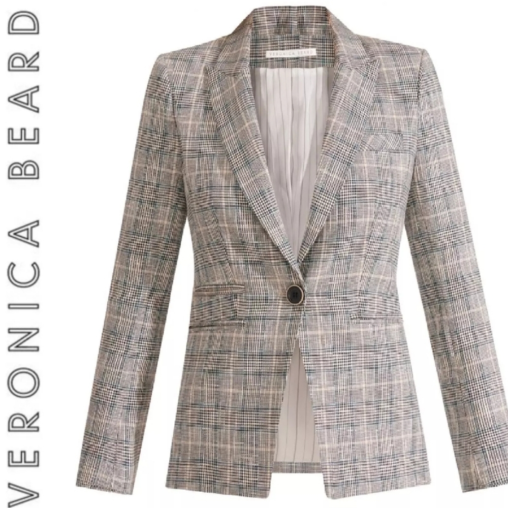 Veronica Beard Plaid Blazer